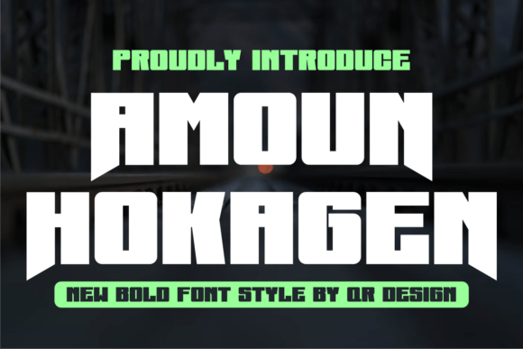 Amoun Hokagen: The Bold Display Typeface for Handmade Creators