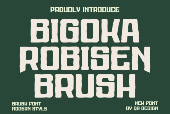Bigoka Robisen Brush: A Bold Display Typeface for Modern Web Design