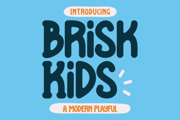 Brisk Kids Typeface: A Playful Display Font for Web Design