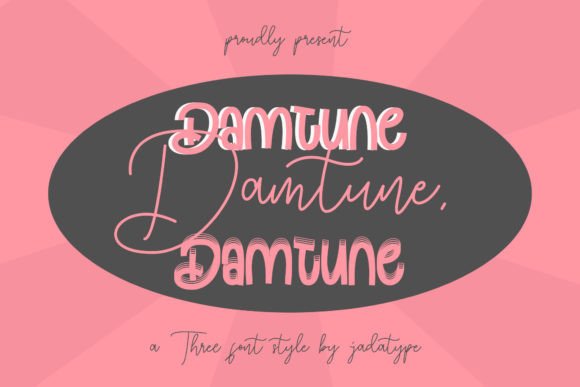 Damtune Trio: A Modern Display Typeface for Editorial Design