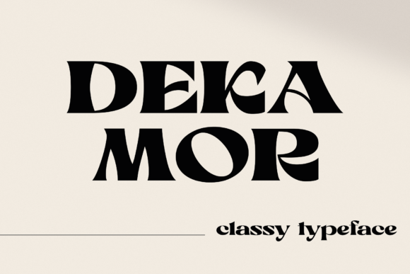 Dekamor: The Modern Display Font for Bold Brand Identities