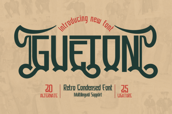 Gueton: The Retro Display Font That Elevates Campaign Visuals