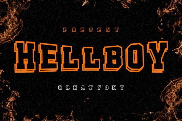 Hellboy: The Modern Outline Typeface for Scroll-Stopping Visuals