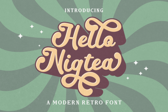 Hello Nigtea: The Modern Retro Font for Bold Branding