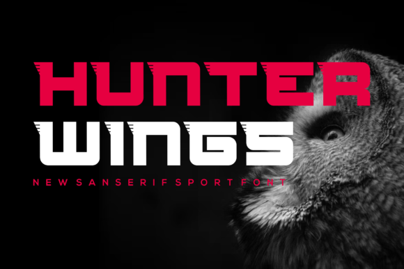 Hunterwings: A Bold Display Font for Modern Brand Identity