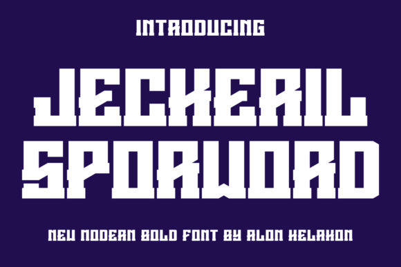 Jeckeril Sporword: The Bold Display Typeface for Scroll-Stopping Campaigns