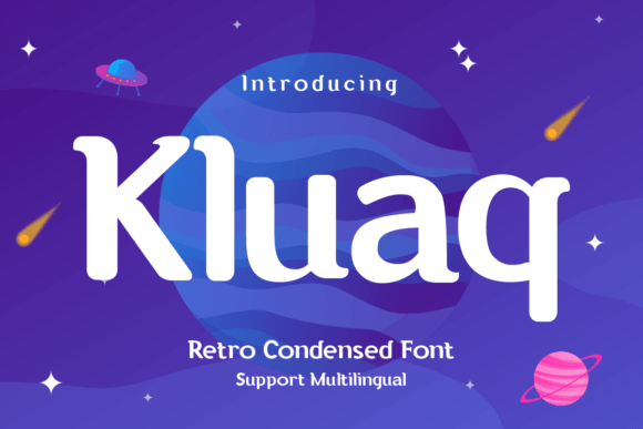 Kluaq: A Retro-Modern Display Typeface for Digital Brands