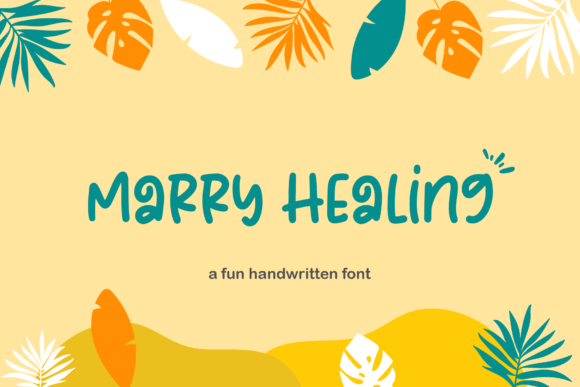 Marry Healing: A Playful Display Font for Creative Branding