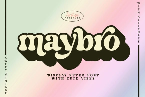 Maybro: The Vintage Display Font That Brings Authenticity to Branding