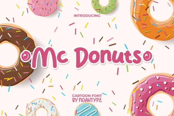 Mc Donuts: The Sweet Display Typeface for Handmade Shop Branding
