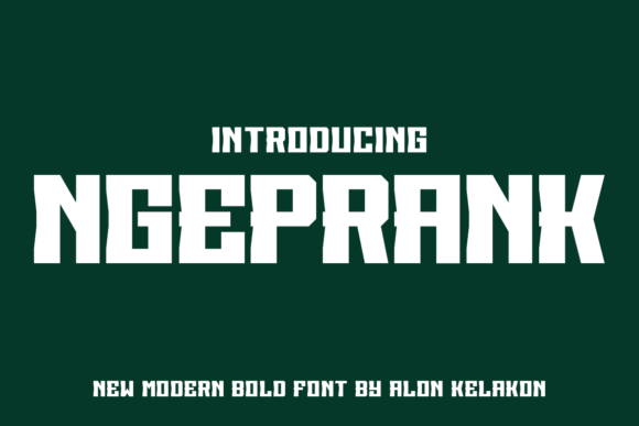 Ngeprank: The Bold Display Font That Elevates Editorial Design