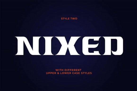 Nixed: A Daring Display Font for Modern Editorial Design