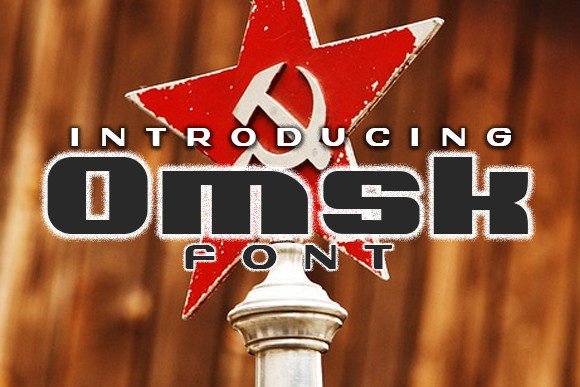 Omsk: The Bold Display Font for Rugged Craft Products