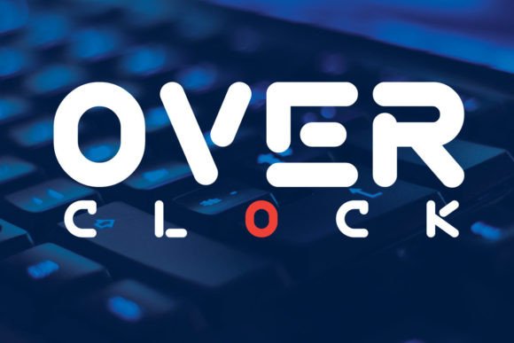 Overclock: The Futuristic Typeface for Cutting-Edge Brand Identity