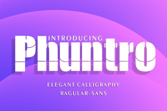 Phuntro: The Eccentric Display Typeface for Scroll-Stopping Campaigns