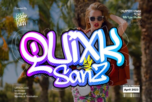 Quixk Sanz: A Bold Display Typeface for Street-Inspired Web Design