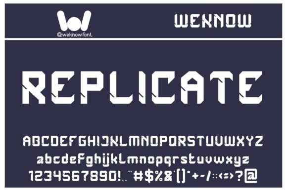 Replicate: The Techno-Style Typeface That Elevates Your Brand Identity