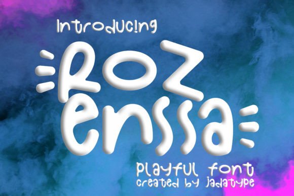 Rozenssa: The Playful Display Font That Elevates Small Business Branding
