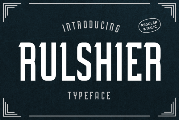 Rulshier: The Premium Display Font for Stronger Brand Identity