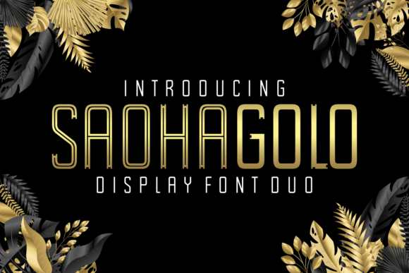 Saohagolo: The Elegant Display Font for Handmade Branding