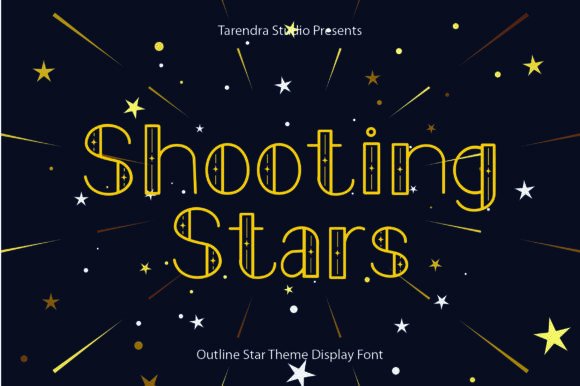 Shooting Stars: A Fun Display Typeface for Creative Web Projects
