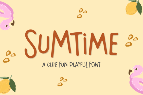 Sumtime: A Playful Display Font for Whimsical Editorial Design