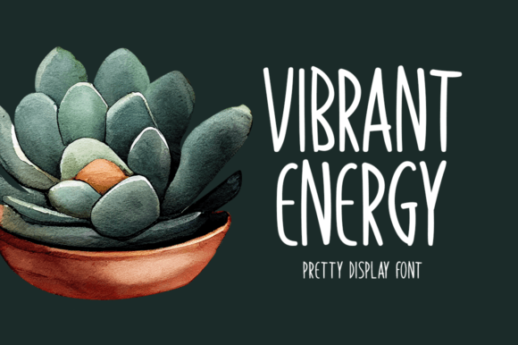 Vibrant Energy: A Display Typeface for Bold Editorial Stories
