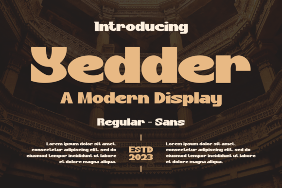 Yedder: A Bold Display Typeface for Modern Editorial Design